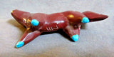 Native Zuni Sacred Pipestone Horse Carving Fetish by Enrike Leekya C3387