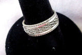 Navajo Braided Design Sterling Silver Ring - Size 7  JR0011