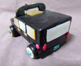 Native Zuni Black Marble & Multi-stone Large Hummer Vehicle by Jon Quam - C0277
