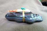 Native Zuni Fordite  Beaver w/ Bundle Fetish by Leland Boone & Daphne Quam C4006