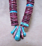 X-Large Santo Domingo Deep Purple Spiny Oyster Necklace by Lupe Lovato JN0323