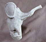 Native Zuni Museum Quality Large Antler Elephant Fetish by Maxx Laate  - C1499