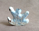 Native Zuni Angelite Mini Stretching Bear Fetish Carving by Ruben Najera C4581