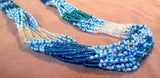 Zuni Made Beaded 16 Strand Multi-Color 28" Necklace, Bracelet & Earrings JN0120