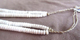 Native Santo Domingo 2 Strand White Heishi & Turquoise Jacla Necklace JN069