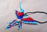 Native Zuni Made Beaded Hummingbird Multi-color Car Charm or Ornament M0152