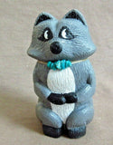 Native Zuni Cottonwood carved Rascally Racoon Fetish by Elise Westika  C3321