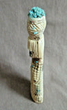Native Zuni Antler Corn Maiden W/ Olla Offering Fetish  By Carl Etsate C3847