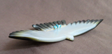 Zuni Large Mother of Pearl Peace Dove Fetish Carving by LaVies Natewa C4463 Two Ponies Trading