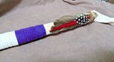 Native Taos Handmade Wood & Leather Talking Stick by Clarice Mirabal  M0177