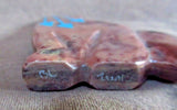 Zuni Gorgeous Rhodochrosite Coyote w Heartlnes Fetish by Bernard Laiwakete C2746