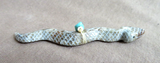 Zuni Picasso Marble Snake Fetish Carving by LaVies Natewa C4455