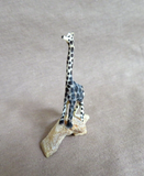 Native Zuni Antler Adorable Mini Giraffe Fetish Carving by Ruben Najera C4620