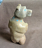 Native Zuni Zuni Rock Standing Bear w/ Sunface Fetish by Andre Lementino  C2878