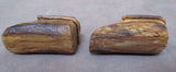 Sioux Older Hand carved Cedar Moccasins unsigned M0019
