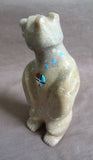 Native Zuni Zuni Rock Standing Bear w/ Sunface Fetish by Andre Lementino  C2878