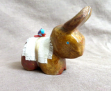 Native Zuni Mexican Onyx Adorable Donkey Burro Fetish by Daryl Shack - C4096