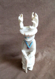 Native Zuni XL Antler Deer Dancer Kachina Fetish by Marlon Lowsayatee - C4602