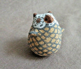 Native American Zuni hand made Mini Owl Pottery by Erma Kalestewa Homer  P0245