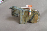 Zuni Picasso Marble Horse w 3 heartlines Fetish by Carlton Laiwakete (D) C4460