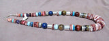 Navajo Sterling & Spiny Oyster  20" Necklace by Tommy & Rosita Singer JN0320