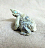 Native Zuni Picasso Marble Mini Frog Fetish by Scott Garnaat C3846
