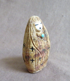 Native Zuni Jasper Corn Maiden Fetish Carving by Faye Quandelacy (D) - C4441