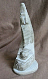 Native Navajo Alabaster Spirit Woman & Coyote Sculpture by S Enoah  M0251