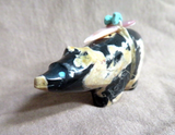 Zuni Egyptian Marble Bear w/ Bundle Fetish by Leland Boone & Daphne Quam C4170