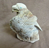 Zuni Amazing VERY LARGE Picasso Marble Eagle w/ Chicks by Derrick Kaamasee C3154