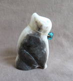 Zuni Onyx Fat Cat Fetish by Leland Boone & Daphne Quam C4279