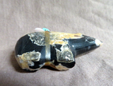 Zuni Egyptian Marble Bear w/ Bundle Fetish by Leland Boone & Daphne Quam C4170