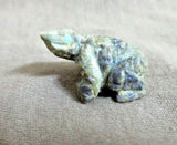 Native Zuni Picasso Marble Mini Frog Fetish by Scott Garnaat C3846