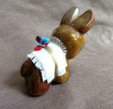 Native Zuni Mexican Onyx Adorable Donkey Burro Fetish by Daryl Shack - C4096