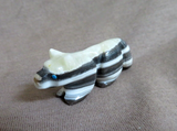 Zuni Travertine Onyx Wolf Fetish by Rosella & Loubert Soseeah C4088