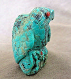Native Zuni Amazing Turquoise Eagle holding a Fish by Derrick Kaamasee C2826