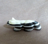 Zuni Travertine Onyx Wolf Fetish by Rosella & Loubert Soseeah C4088