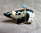 Zuni Egyptian Marble Bear w/ Bundle Fetish by Leland Boone & Daphne Quam C4170