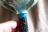 Zuni Handmade & Painted Spirit Eagle Gourd Rattle by Anthony Sanchez  M0278