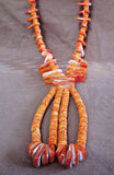 Native Santo Domingo Heavy Spiny Oyster Jacla Necklace by James Pete Jr JN0230