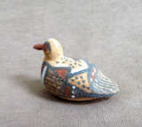 RARE Native Made Zuni Mini Pottery Duck Figure by BK - PO288