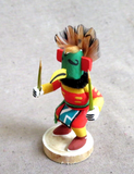 Native Navajo Miniature Cottonwood Parrot Kachina by  M H  K077