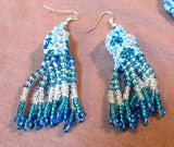 Zuni Made Beaded 16 Strand Multi-Color 28" Necklace, Bracelet & Earrings JN0120