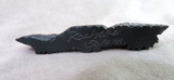 Native American Zuni Jet Three Ravens Fetish Carving by Rochelle Quam  C4049
