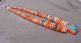 X-Large Santo Domingo Turquoise & Spiny Oyster Necklace by Lupe Lovato JN0315
