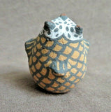 Native American Zuni hand made Mini Owl Pottery by Erma Kalestewa Homer  P0245