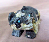 Native Zuni Amazing Egyptian Marble Bear by Carver Herbert Him Jr. C1412
