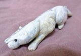 Native Zuni Dendritic Jasper Large Mountain Lion Fetish by Lance Cheama - C1748