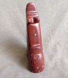 Native Zuni Sacred Pipestone Coyote Fetish Carving by STM  - C4328