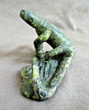 Native Zuni Serpentine Lizard Fetish carving by Georgette Booqua C3780